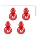 thumbnail image 1 of 4 tapones para extremos de cables de bicicleta Kusrkot rojo, 1 of 8