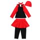 thumbnail image 5 of Traje de baño de manga larga para niñas, traje de baño para niños, 2 uds., conjunto de traje de baño para nadar (negro, 100cm), 5 of 5