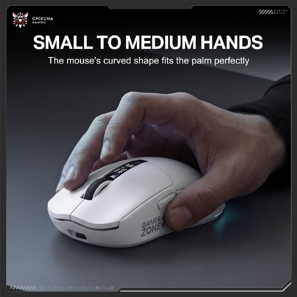 Lightweight Wireless Gaming Mouse, Bluetooth Mouse with Charging Dock, Paw3311 Optical Sensor, Ergonomic Three-Mode Design, Compatible with Windows/Mac/PC, Suitable for Gaming and Office, White