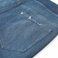 thumbnail image 6 of Mepaouo Women's High Waisted Jeans Strechy Raw Hem Straight Leg Denim Pants with Pockets(Blue,M), 6 of 8