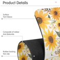 thumbnail image 4 of Yayeee Faucet Mat for Kitchen Sink 30" Diatomite Long Splash Guard Pad, Beige Sunflowers, 2 Pack, 4 of 7