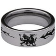 thumbnail image 4 of Welsh Dragon Tungsten Carbide Ring, 4 of 9