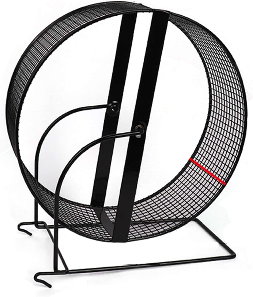 Metal Hamster Wheel with Stand, Silent Spinner Hamster Wheel Silent