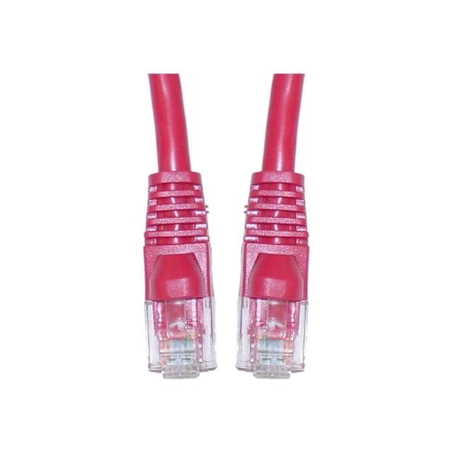 CableWholesale.com - Câble de Raccordement - RJ-45 (m) à RJ-45 (m) - 7 Pieds - UTP - CAT 6 - Moulé, Strié - Rouge