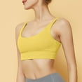 thumbnail image 2 of IWRICH Sports Bra for Women High Support Strappy Sports Bra Moulded Cup High Impact Workout Tops Yellow XL, 2 of 6