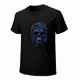 thumbnail image 3 of Skull Crossbones T-shirt Skull and Roses T-shirt Skull with glasses on T-shirt Gothic tees Unisex tees Vintage, 3 of 5