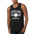 thumbnail image 1 of Wild Bobby City of Chicago CHI American Baseball Fantasy Fan Sports Men's Tank Top, Black, 3X-Large, 1 of 6