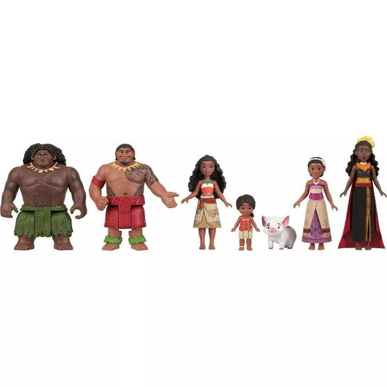 NIB Disney Moana Deluxe Figurine Figure 10 pieces Play Toy