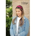 thumbnail image 4 of Motique Accessories Girls 2 inch Satin Headband (Burgundy), 4 of 5