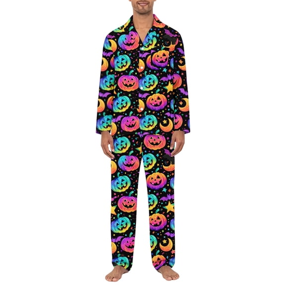 Dwelliawo Pajamas for Men Set Cotton Comfy Pajamas Adults Sleepwear Sets Soft Lightweight Night Wear Loungewear House Wear Purple 3xL