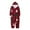 Kids, variant on Family Christmas Pajamas Matching Sets, Red Hooded Zipper Onesie Jumpsuit with Snowman Print, Funny Matching Family Christmas Pajamas Sleepwear Loungewear for Couples, Women & Men