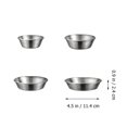 thumbnail image 3 of Shisuyan Sauce Dishes Silver 4Pcs 4.5X4.5X1In, 3 of 8