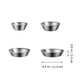 thumbnail image 3 of 4 PCS Platos de salsa de acero inoxidable Práctica platillo de platos durables., 3 of 5