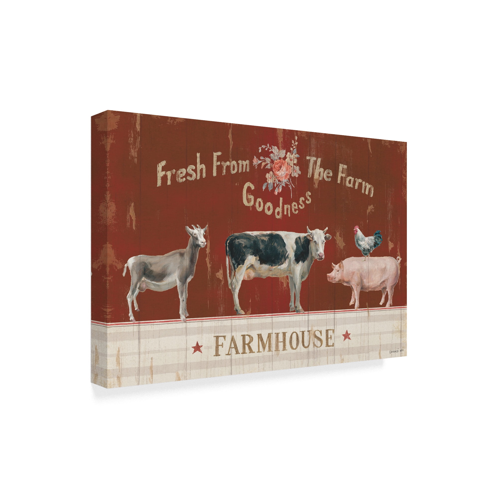 Trademark Fine Art 'Farm Patchwork II' Canvas Art by Danhui Nai