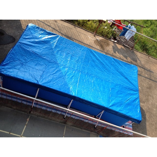 Cubierta de piscina cuadrada Soporte de tela para piso de piscina Cubierta de piscina Cubierta de piscina Cubierta a prueba de polvo Accesorios de tela impermeable para lluvia -