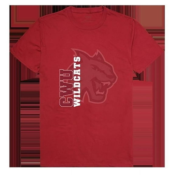 W Republic Products 515-213-339-05 Central Washington University Ghost College Tee, Cardinal - 2XL