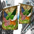 thumbnail image 4 of Irish American Celtic Cross Shamrock Flag - Garden Flag (11.5" x 17.5"), 4 of 9