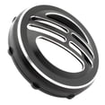 thumbnail image 3 of Scienceny Cubierta de bocina de aleación para motocicleta, forma de rejilla redonda desmontable, accesorios de componentes de altavoz decorativos Accesorios para motos Blanco negro Scienceny VI015170-01, 3 of 6