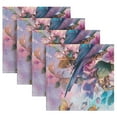 thumbnail image 5 of Satin Native Fab Cotton Dinner Napkin Cute Birds and Flowers Artwork Reusable, 5 of 8