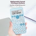 thumbnail image 4 of Mistaha Multi-functional Calculator with 240 Operations, Large LCD Screen and Button Cell Battery - Pink Color Option, 4 of 7