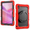 thumbnail image 2 of Case for Lenovo Tab 10.1 inch 2025 Release (TB-311FU/TB-311XU), 360 Rotating Stand Handle Pencil Holder Shoulder Strap Heavy Duty Shockproof Cover, Red, 2 of 7