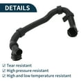 thumbnail image 6 of Unique Bargains Radiator Hose Heater Hose No.3QF122051A/3QF122051J for Volkswagen Atlas 2.0L 2018-2023 Black Plastic 1 Pc Water Pipes Good Sealing, 6 of 7