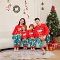 thumbnail image 1 of Europa otoño e invierno Navidad familia sombrero de Navidad zapatos muñeco de nieve elementos de Papá Noel impreso traje de manga larga familia, 1 of 5