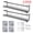 black, variant on 2 Pcs Metal Hanging Racks Seasoning Shelf Kitchen Organizer Spice Jar Storage Rack Single Layer For Home Restaurant Wall-Mounted