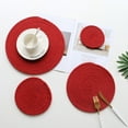 thumbnail image 5 of Nomeni Napperon 18cm Tapis d'Isolation en Coton Tapis de Repas Tissé Anti-Brûlure Tapis de Table Tapis de Bol Tapis de Pot Simple Nordique Tapis d'Isolation en Coton, 5 of 5