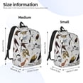 thumbnail image 2 of Honeii Animal Bird Print Canvas Backpack for School & Outdoor,Laptop Excursion Backpack,Notebook School Bookbag For Men Women,for Work, Travel, and Everyday Use-Small, 2 of 5