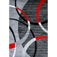 thumbnail image 2 of Luxe Weavers Geometric Gray Swirls 5x7 Modern Abstract Area Rug Carpet, 2 of 7