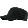 thumbnail image 4 of Vintage Distressed Cadet Army Military Fitted Botton Cap Basic Everyday Castro Radar Hat, 4 of 7