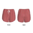 thumbnail image 5 of Haiem Stripes Red White Women's 2 in 1 Running Shorts - Lightweight Athletic Workout Gym Yoga Breathable Sports Shorts Liner with Phone Pockets-X-Large, 5 of 9