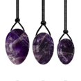 thumbnail image 1 of Natural Rose Quartz Yoni Egg Set Women Kegel Exercise Jade Eggs Drilled Stone Eggs With Holes On The Thick Side Feminine Hygiene, 1 of 5