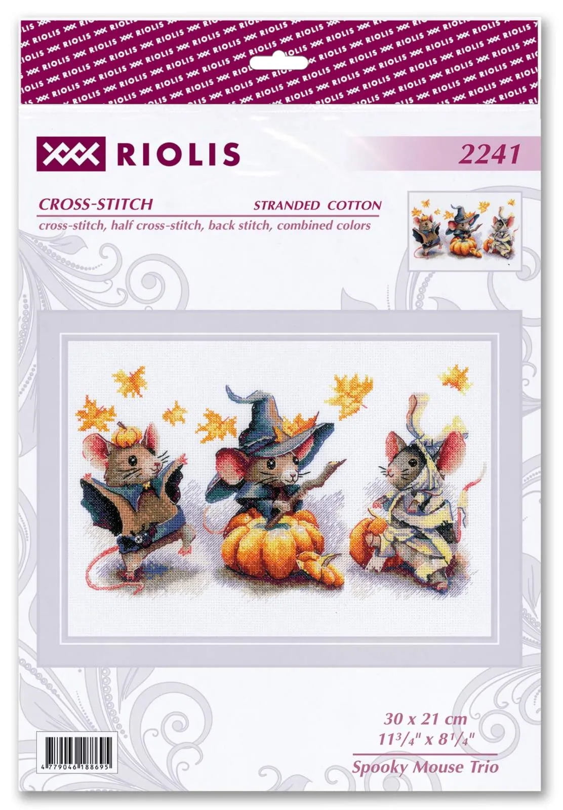 RIOLIS Counted Cross Stitch Kit 11.75"X8.25"-Spooky Mouse