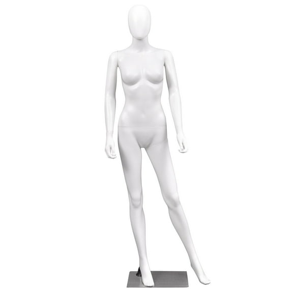 5.8 FT Female Mannequin Egghead Plastic Full Body Dress Form Display w/Base New