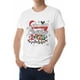 thumbnail image 1 of T-Shirts for Men, 2025 Christmas Crew Neck Cotton T-Shirt Men's Short Sleeve Santa Hat Snowflake, 1 of 8