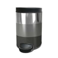 thumbnail image 2 of nu steel Stainless Steel Step Garbage Trash Can with Lid: 5 liter/1.32 gal for the Kitchen, Bathroom, Bedroom, Patio, RV – 3 tone finish STP-TR01, 2 of 4