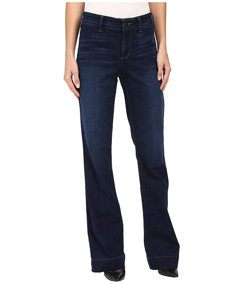 NYDJ - Womens Jeans Slimming Fit Mid-Rise Wide Leg Stretch 4 - Walmart ...