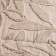 thumbnail image 6 of Vianney - Castilla Queen XL Comforter Set 5-Piece - Soft Beige Textured Leaf Motif - Breathable, Lightweight, All-Season Warmth and Cozy Layering, 6 of 6
