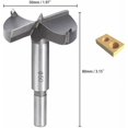 thumbnail image 2 of Brocas para madera, Avellanador de madera de carburo de 50 mm, Instalación de puertas de madera esféricas, cajones, madera contrachapada, Te ayuda a hacer rápidamente agujeros limpios en la parte infe, 2 of 5