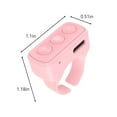 thumbnail image 3 of Remote Control Short Video APP Page Turner For Phone Camera, Bluetooth Button Clicker Vidoe Scrolling Ring Rechargeable Camera Remote All Kinds, 3 of 6