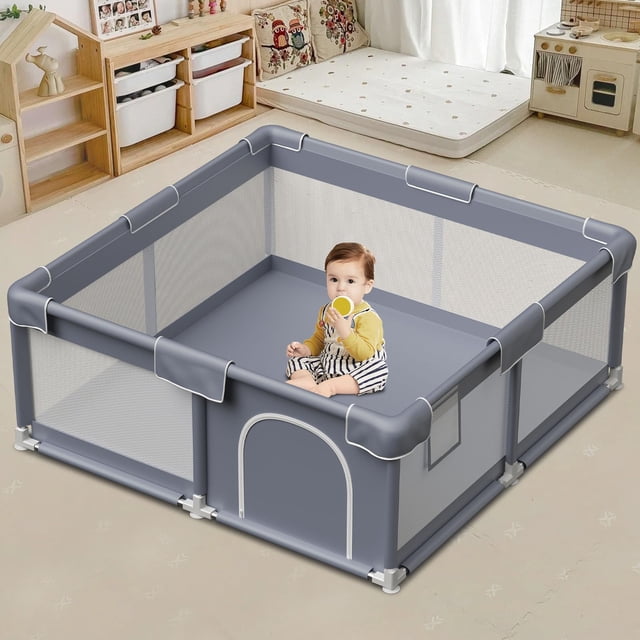 Baby Playpen Jaobeem para bebés y niños pequeños 127x127 cm