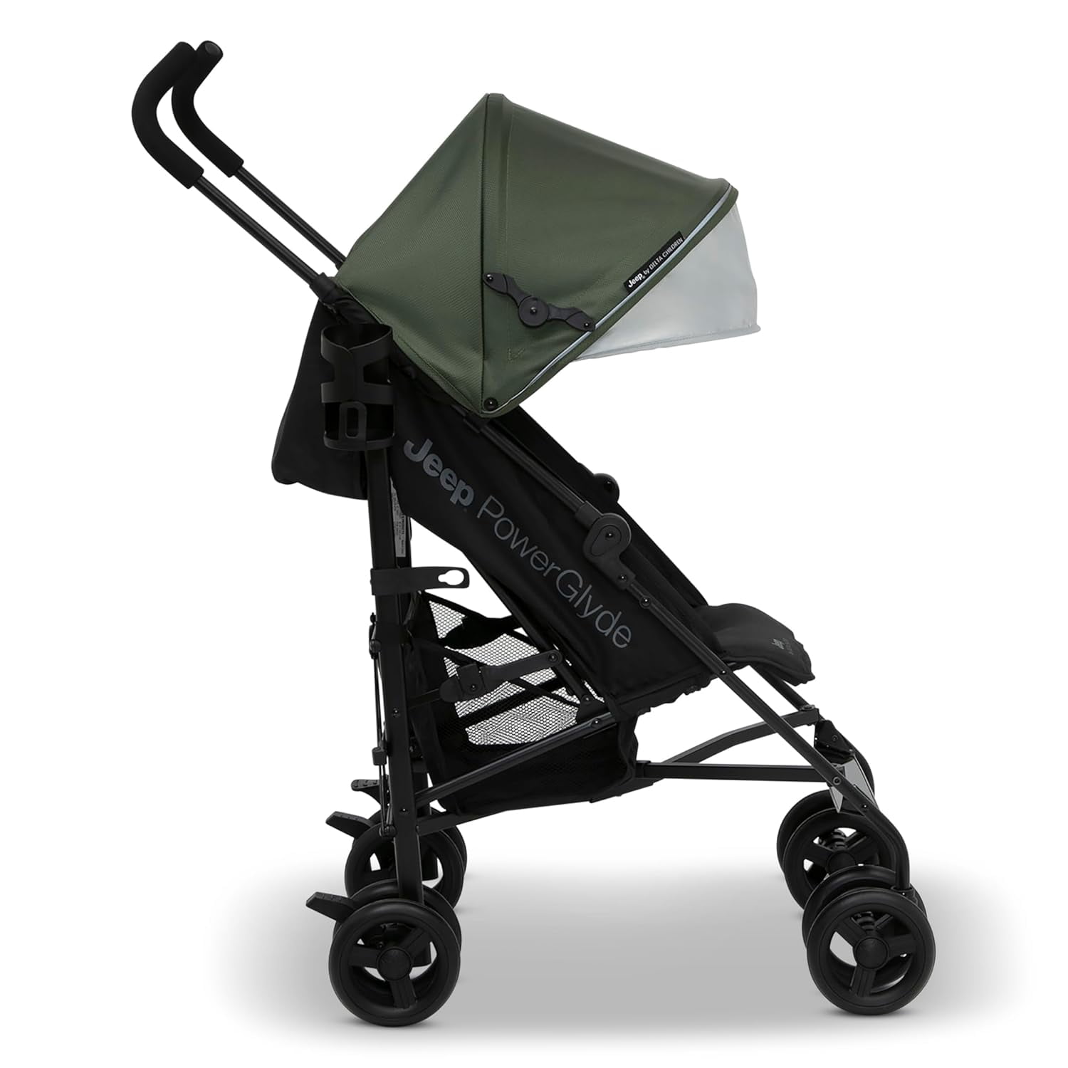 Stroller by  Children Lightweight Travel Stroller with Smoothest Ride & Compact Fold, 3-Position Recline, Extra Large Storage Basket, Olive Green