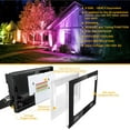 thumbnail image 3 of 4 Pack RGB LED Flood Light 160W Equivalent, DIY Color Changing Stage Lights with Remote, IP66 Indoor Outdoor Landscape Floor Strobe Light, Uplights for Event, Uplighting Party, Wall Wash,Timing, 3 of 6