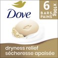 thumbnail image 2 of Dove Beauty Bar Soap for Calm, Replenished Skin, Oatmeal and Rice Milk Scent Tranquil and Hydrated Skin (6 Bars), 2 of 7