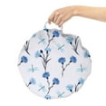 thumbnail image 2 of Floral Round Floor Cushion with Handle, Cornflowers and Dragonflies on Pastel Background, Decorative Pillow for Living Room & Dorms, 18" Round, Purple Sea Blue, by Ambesonne, 2 of 4