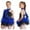 A Royal Blue, variant on iiniim Kids Girls Shiny Ballet Dance Dress Glitter Tutu Skirted Leotard for Gymnastics Dancewear A Royal Blue 8