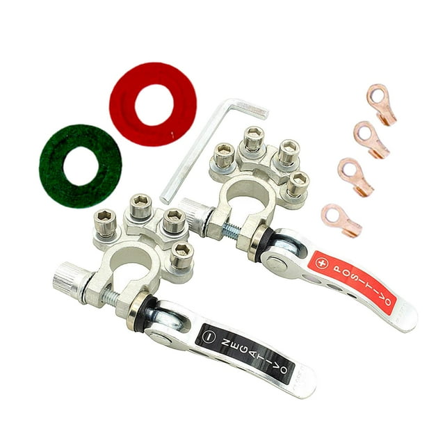 Conectores de terminales de batería Terminal de batería de servicio Terminales de batería de automóvil positivos y de abrazaderas Yotijar Conector de cabeza de pila de coche