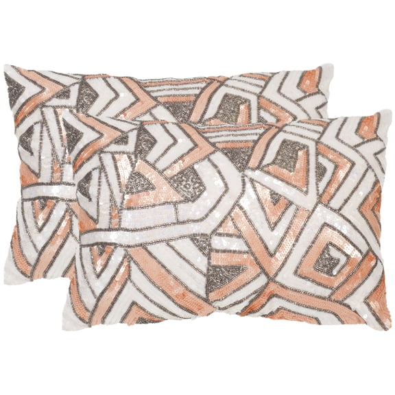 SAFAVIEH Ricci Art Deco Pillow Set of 2 Organza